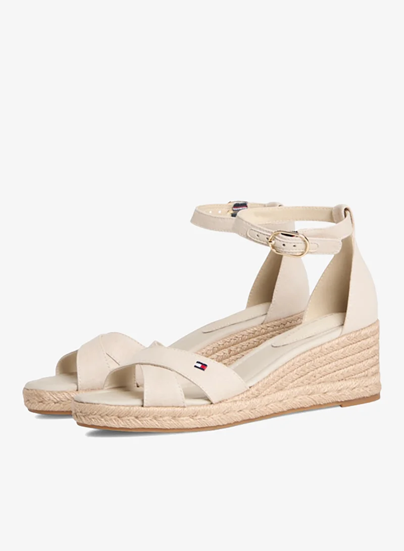 TOMMY HILFIGER  Hemp Crossover Strap Wedge Espadrilles for Women | Best Price UAE